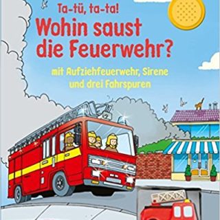 "ta-tü,ta-ta ! wohin saust die feuerwehr ?"-deutsch-„ta-tu, ta-ta! donde van los bomberos?-alemán. Libro puzzle didáctico