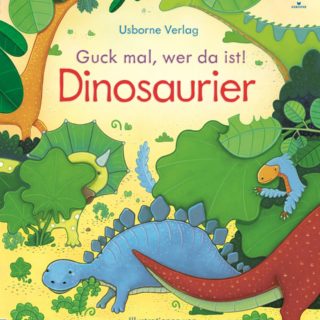 Libro de cuentos en alemán "Guk mal, wer da ist! Dinosaurier" Deutsch-"mira, quién está ahí! dinosaurios"